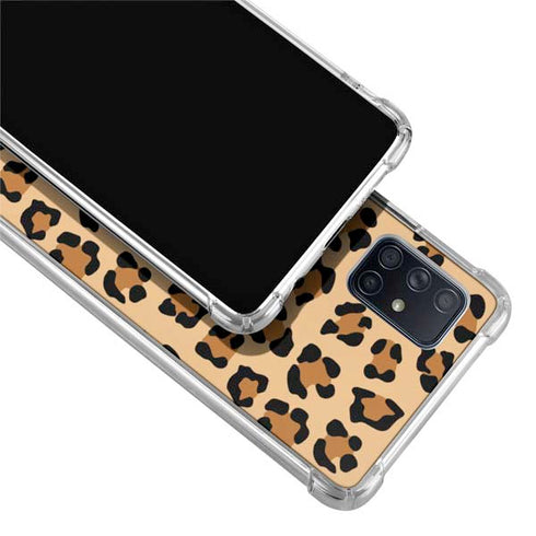 Leopard Spots Print Galaxy A71 5G Clear Case