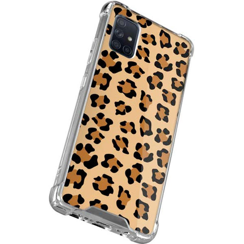 Leopard Spots Print Galaxy A71 5G Clear Case
