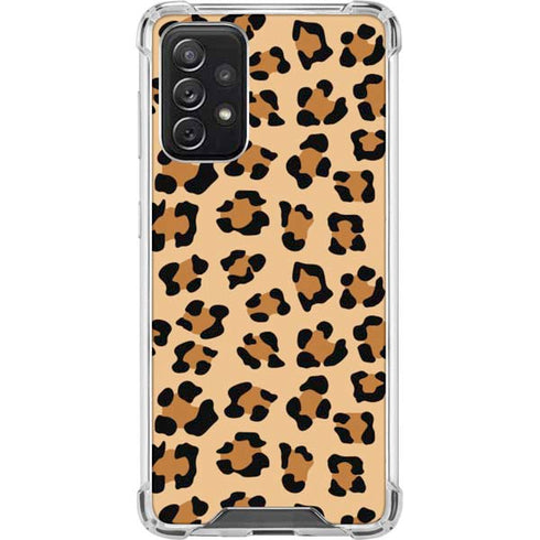 Leopard Spots Print Galaxy A72 5G Clear Case