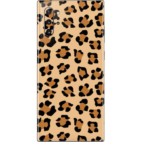 Leopard Spots Print Galaxy Note 10 Plus Skin