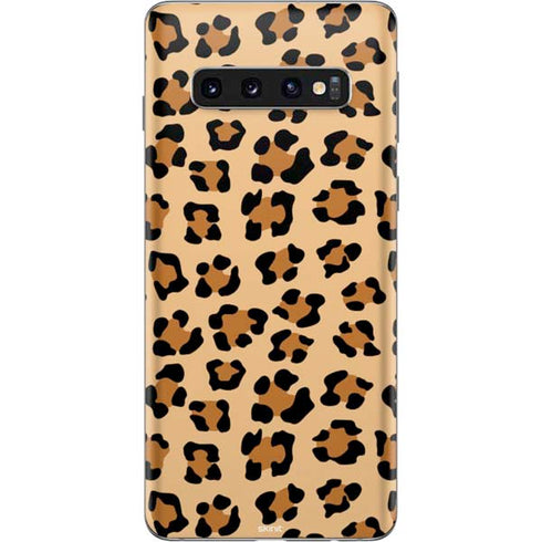 Leopard Spots Print Galaxy S10 Skin