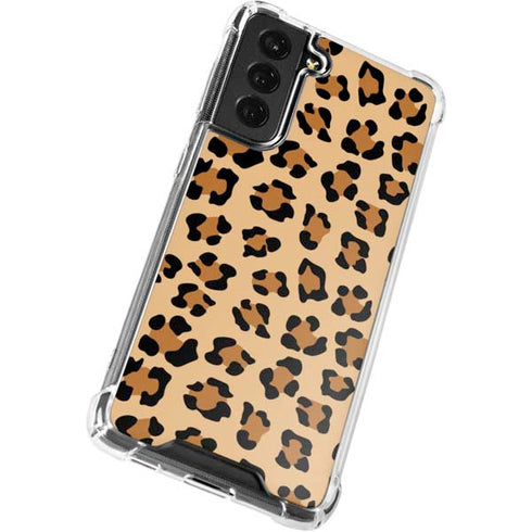 Leopard Spots Print Galaxy S21 FE Clear Case