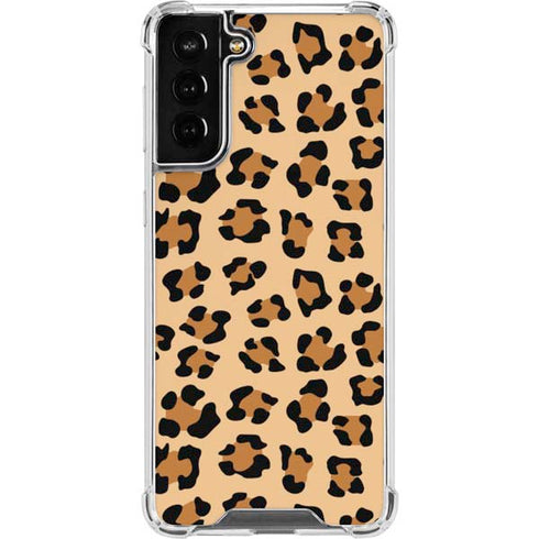 Leopard Spots Print Galaxy S22 Plus Clear Case