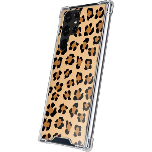 Leopard Spots Print Galaxy S22 Ultra Clear Case