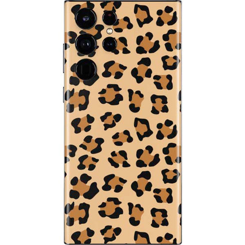 Leopard Spots Print Galaxy S22 Ultra Skin