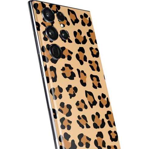 Leopard Spots Print Galaxy S22 Ultra Skin