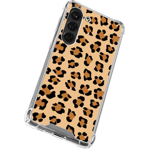 Leopard Spots Print Galaxy S23 Clear Case