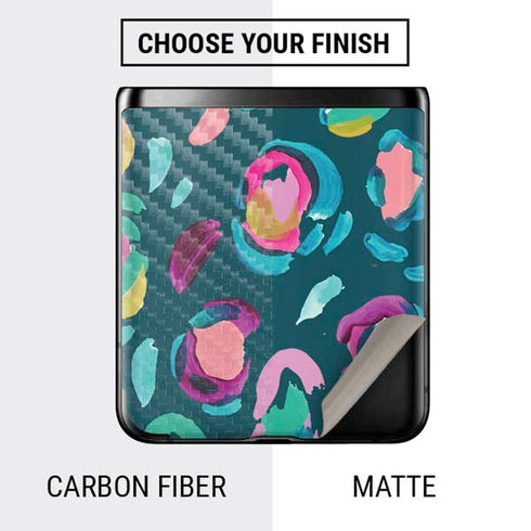 Etta Vee Leopard Spots Galaxy Z Flip Skin