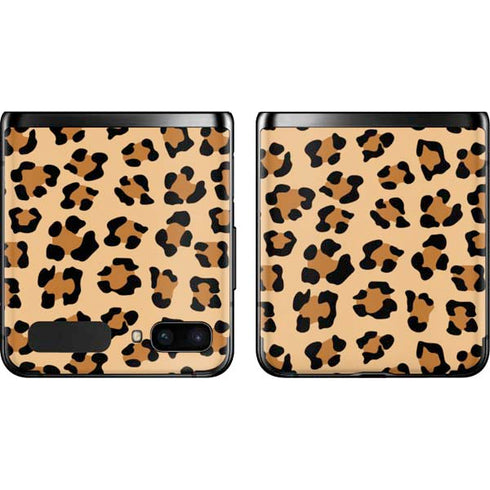 Leopard Spots Print Galaxy Z Flip Skin