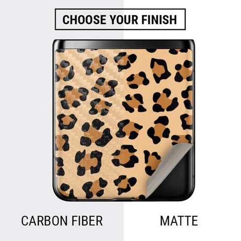 Leopard Spots Print Galaxy Z Flip Skin