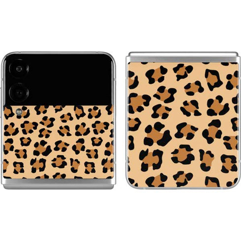 Leopard Spots Print Galaxy Z Flip4 5G Skin