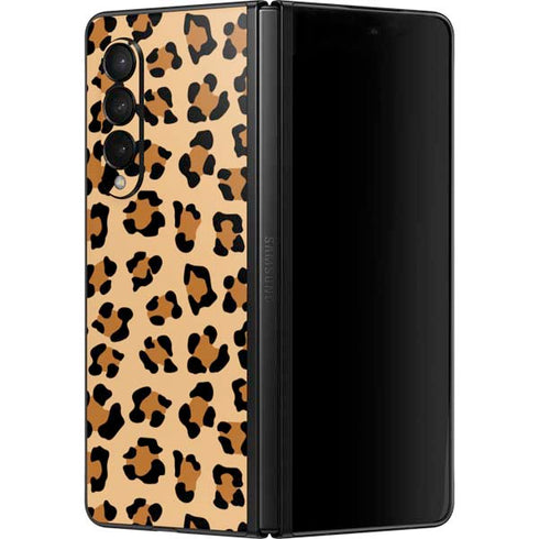 Leopard Spots Print Galaxy Z Fold3 5G Skin