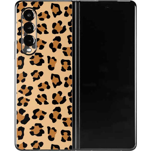 Leopard Spots Print Galaxy Z Fold3 5G Skin