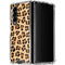 Leopard Spots Print Galaxy Z Fold4 5G Clear Case