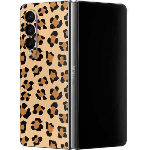 Leopard Spots Print Galaxy Z Fold4 5G Skin