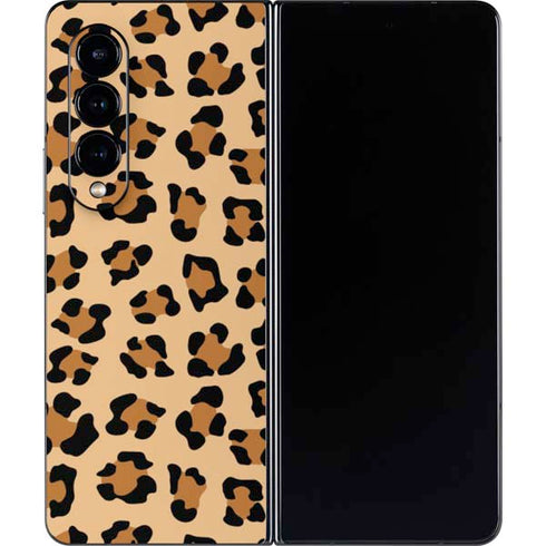 Leopard Spots Print Galaxy Z Fold4 5G Skin