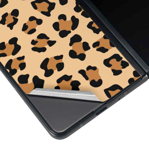 Leopard Spots Print Galaxy Z Fold4 5G Skin