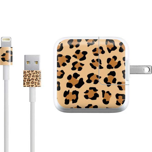 Leopard Spots Print iPad Charger (10W USB) Skin