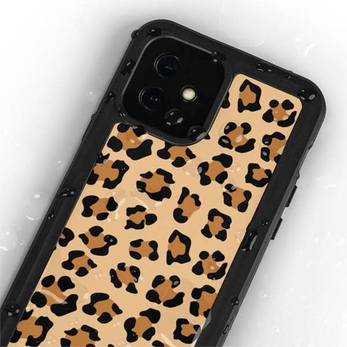 Leopard Spots Print iPhone 12 Mini Waterproof Case