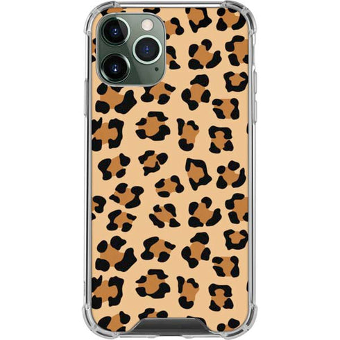 Leopard Spots Print iPhone 12 Pro Clear Case