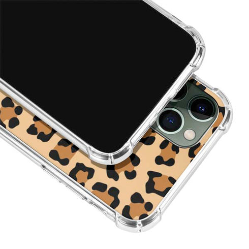 Leopard Spots Print iPhone 12 Pro Clear Case