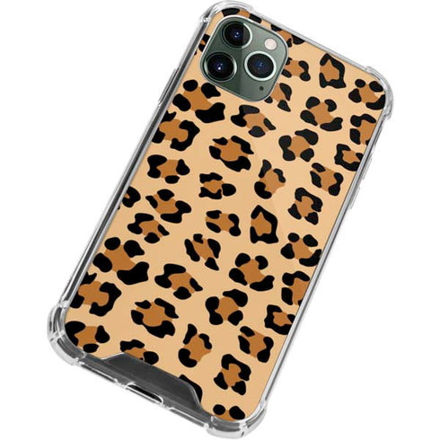 Leopard Spots Print iPhone 12 Pro Clear Case