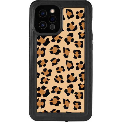 Leopard Spots Print iPhone 12 Pro Max Waterproof Case
