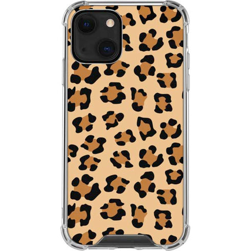 Leopard Spots Print iPhone 14 Plus Clear Case