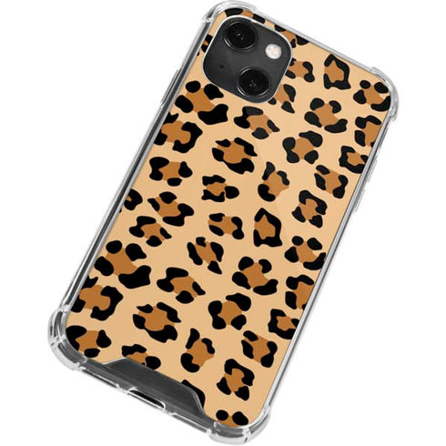 Leopard Spots Print iPhone 14 Plus Clear Case