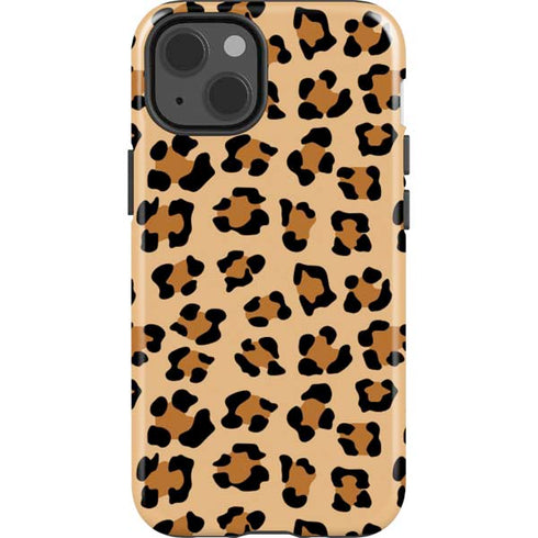 Leopard Spots Print iPhone 15 Impact Case