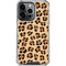 Leopard Spots Print iPhone 15 Pro Clear Case