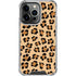 Leopard Spots Print iPhone 14 Pro Clear Case