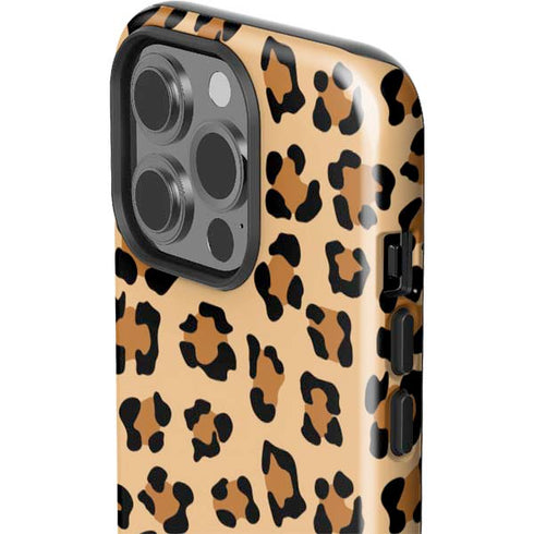 Leopard Spots Print iPhone 14 Pro Impact Case