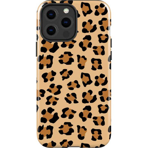Leopard Spots Print iPhone 15 Pro Max Impact Case