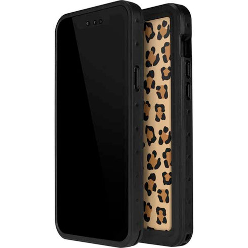 Leopard Spots Print iPhone 14 Pro Max Waterproof Case