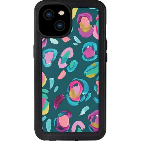 Leopard Spots by Etta Vee iPhone 15 Plus Waterproof Case