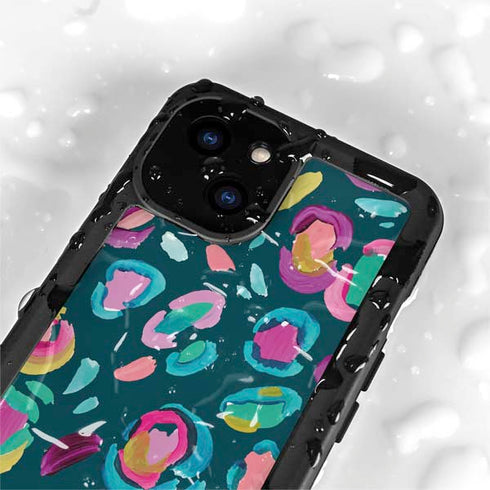Leopard Spots by Etta Vee iPhone 15 Plus Waterproof Case