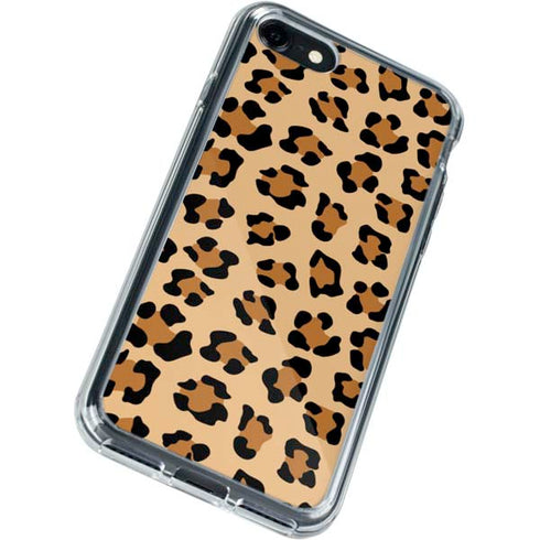 Leopard Spots Print iPhone SE (2nd & 3rd Gen) Clear Case