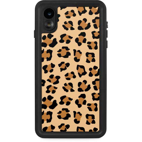 Leopard Spots Print iPhone XR Waterproof Case