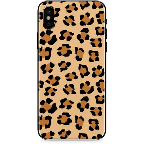 Leopard Spots Print iPhone XS Skin