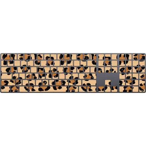 Leopard Spots Print Magic Keyboard with Numeric Keypad Skin
