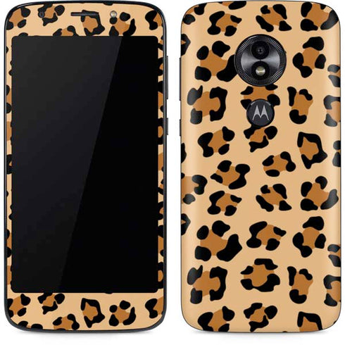 Leopard Spots Print Moto E5 Play Skin