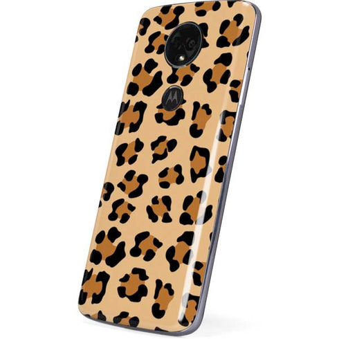 Leopard Spots Print Moto E5 Plus Skin