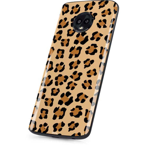 Leopard Spots Print Moto G6 Skin