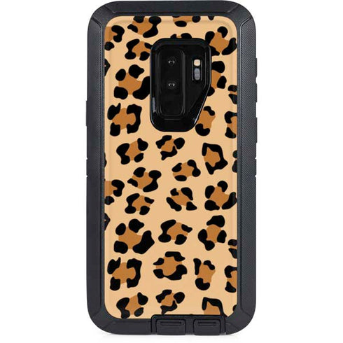 Leopard Spots Print Otterbox Defender Galaxy Skin