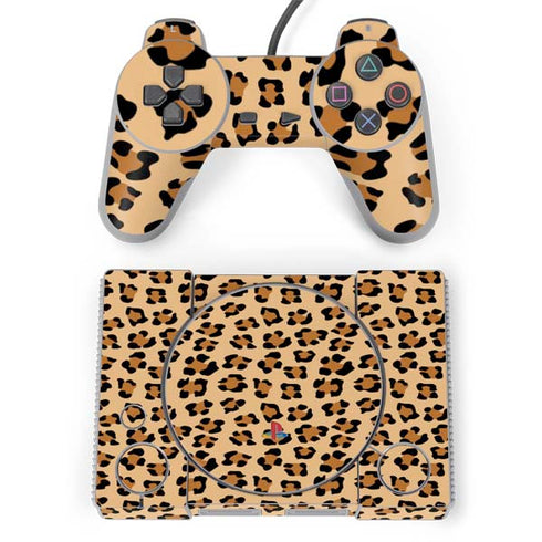 Leopard Spots Print PlayStation Classic Bundle Skin