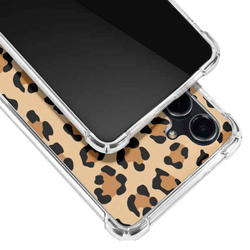 Leopard Spots Print Galaxy S23 FE Clear Case