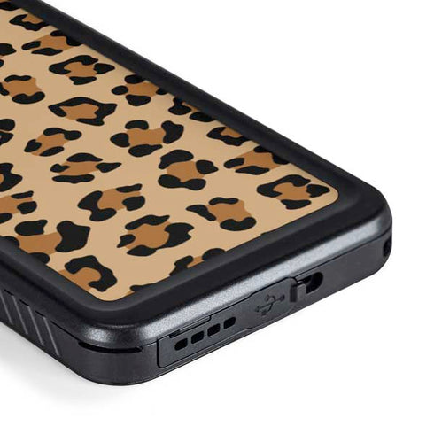 Leopard Spots Print Galaxy S23 Plus Waterproof Case