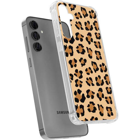Leopard Spots Print Galaxy S24 Plus Clear Case