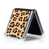 Leopard Spots Print Galaxy Z Flip5 5G Clear Case